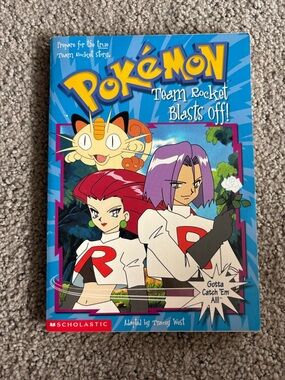 Vintage 2000 Pokémon Team Rocket Blasts Off! Scholastic Book